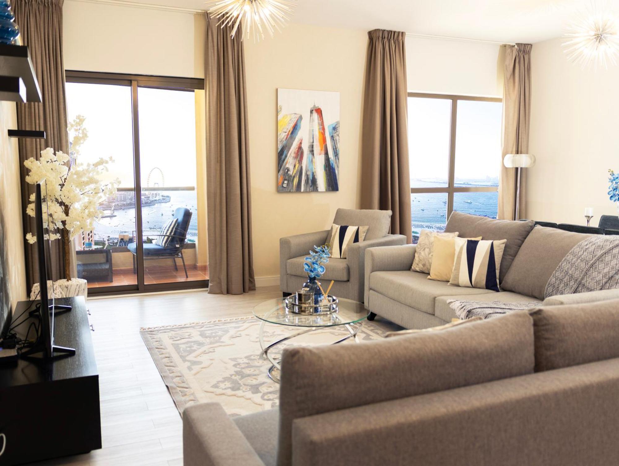Apartment Panoramic Sea View & Eye, Mins To Jbr